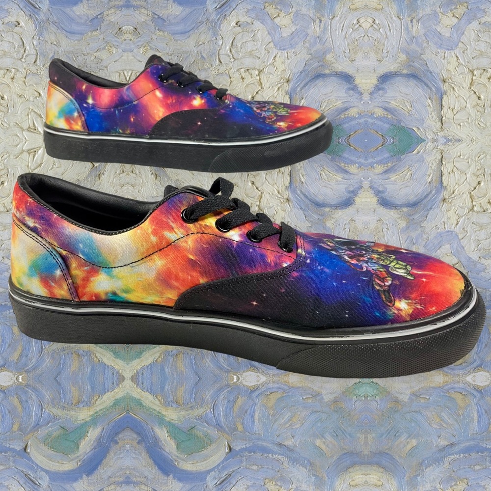 Amazing Colors & Print Quality. Unisex Men’s Size 7/Women’s 9 Low Top Lace Ups - Picture 7 of 14